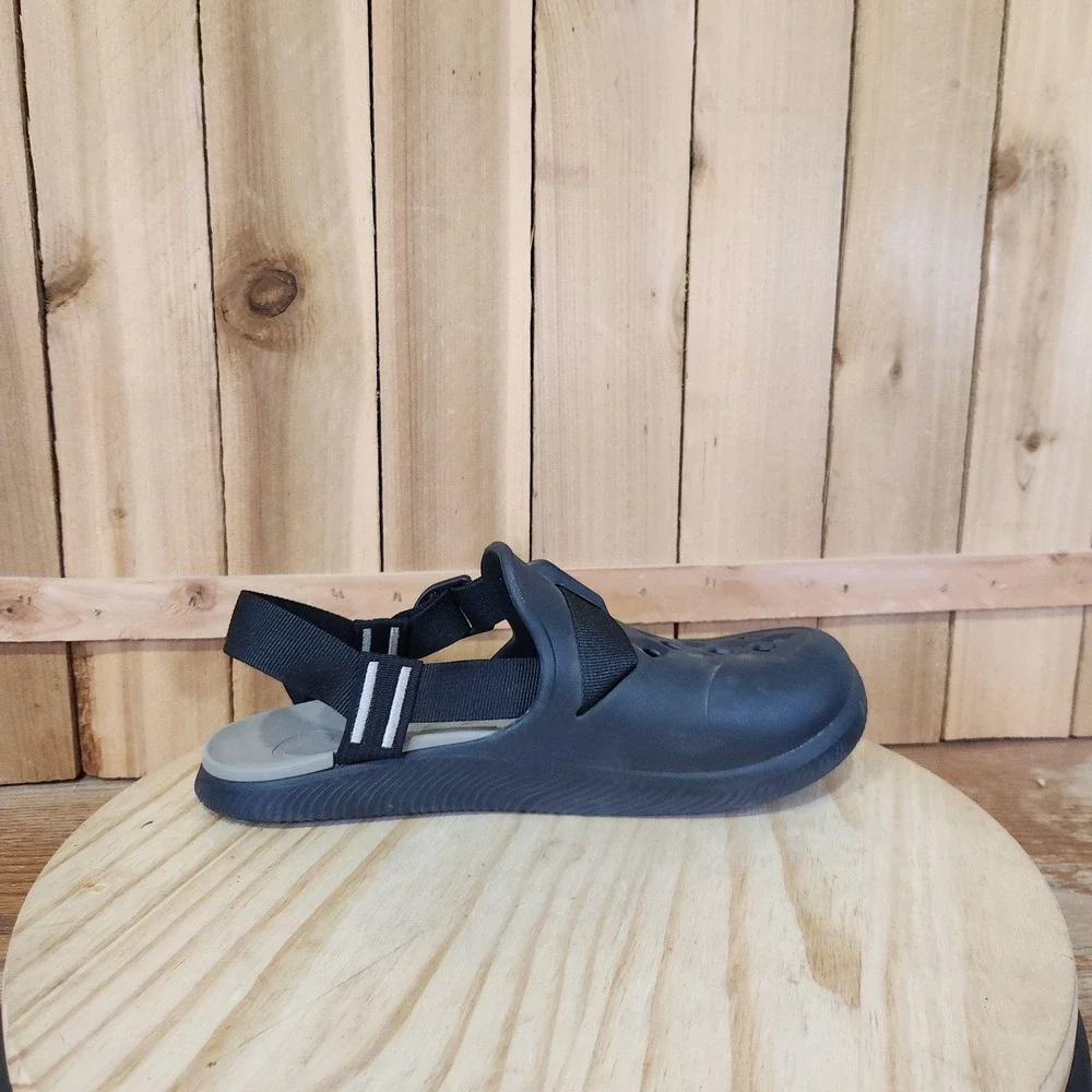Chaco Chillos Clog Sandals Shoes Mens 10 Black Closed Toe Adjustable Outdoor